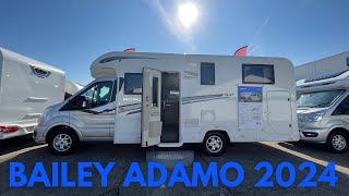 NEW Bailey Adamo Motorhome 2024 Ford Based 5 Layouts [upl. by Suoirrad]