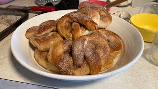 Cinnamon Sugar Sourdough Discard Soft Pretzels [upl. by Akemat846]