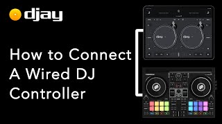 How to Connect a Wired DJ Controller to your iOS device  djay for iOS [upl. by Nepsa]