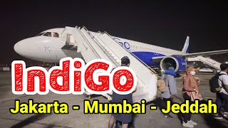 Pesawat Indigo Rute Jakarta  Mumbai  Jeddah [upl. by Atirehc]