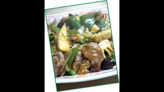 Recette chinoise porc saute a la sauce au vinaigre sur httpavosbaguettesblogspotjp [upl. by Anirbaz962]