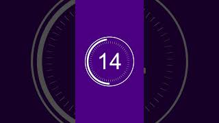 30 seconds timer clock countdown vertical lavender screen [upl. by Seto]