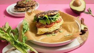 Healthy Low Carb Breakfast Sandwich  Keto Paleo Whole30 [upl. by Almira]