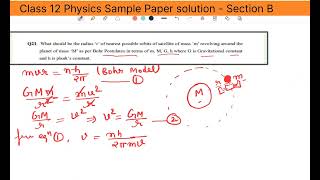 Q21 what should be the radius r of nearest possible orbit of satellite of mass m revolving [upl. by Aremihc225]