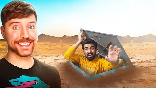 MrBeast Challenged Me To Survive 24 Hours In Underground Bunker 😱 [upl. by Bessy]