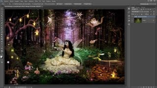 Tutorial Photoshop  Bosque encantando by karmenQuesada 12 [upl. by Demetrius]