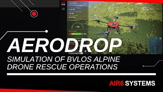 AeroDrop Simulation of BVLOS Alpine Drone Rescue Operations [upl. by Kristopher]