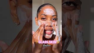 AM GLASS SKIN ROUTINE FOR A HYDRATED GLOW glassskin skincareroutine [upl. by Imot85]