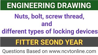 Fitter 2nd Year Engineering Drawing Nimi Mock Test l prakramitl [upl. by Stempson]