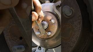 How To Remove A Stuck Rotor semperfimechanic mobilemechanic [upl. by Aitsirk]