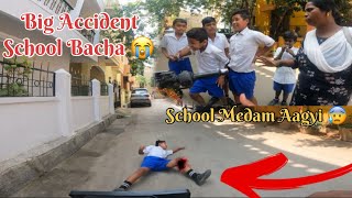 Big Accident School Bacha 😭 School Medam Aagyi 😭  Moto vlogs [upl. by Maxey654]