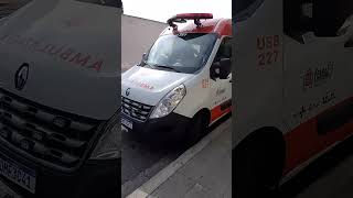 Ambulância Samu 192 USB 227 Renault Master 2020 [upl. by Nodarb]