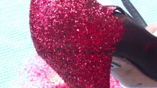 DIY Glitter Your Shoes Dorothy Shoes [upl. by Rehc]