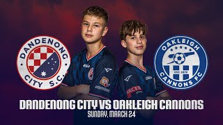 PJBNPL U14  Dandenong City VS Oakleigh Cannons [upl. by Gelasius]