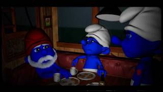 Smurf Movie Mashup Jaws [upl. by Ennovahc]