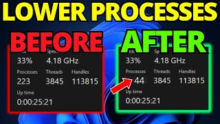 How To Get Lower Processes on Windows 11  Improve Performance [upl. by Eiram]
