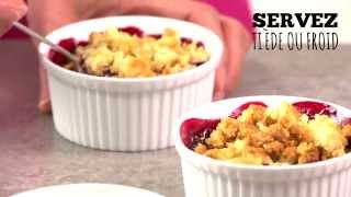 Recette Crumble aux fruits rouges  TIPIAK [upl. by Heyes]