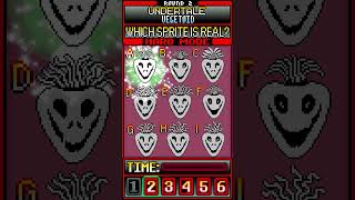 Which Sprite Is REAL Undertale Edition 4 HARD MODE shorts [upl. by Wrennie]