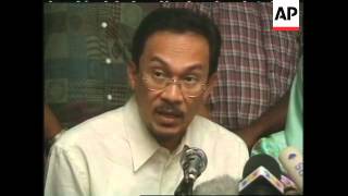 MALAYSIA SACKED DEPUTY PRIME MINISTER ANWAR PRESS CONFERENCE [upl. by Anauj]