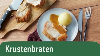 Krustenbraten zubereiten – Rezept und Anleitung 🍴 shorts rewe [upl. by Valorie]