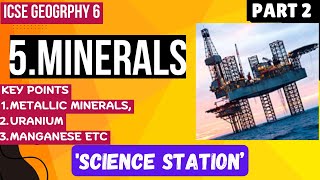 Icse geography class 6 Minerals  the minerals class 6 [upl. by Snider]