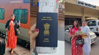 INDIA TO BANGLADESH BY TRAIN  INTERNATIONAL JOURNEY  🚂 [upl. by Ahel]