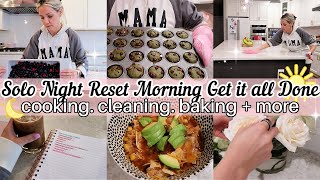 NEW SOLO NIGHTLY RESET INTO MORNING GET IT ALL DONE TIFFANI BEASTON HOMEMAKING 2024 [upl. by Kone]