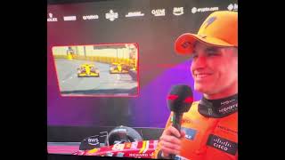 Guenther Steiner Interviews Lando Norris After P3 at Australian Grand Prix 2024 Lando Smiling 🤣 [upl. by Tartan]