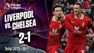 Highlights amp Goals Liverpool vs Chelsea 21  Premier League  Telemundo Deportes [upl. by Amble]