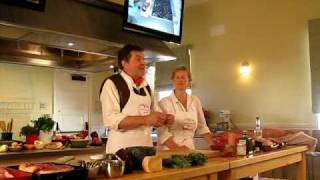 Dario Cecchini and his wife Kim at Cavallo Point Cooking School [upl. by Alitta]