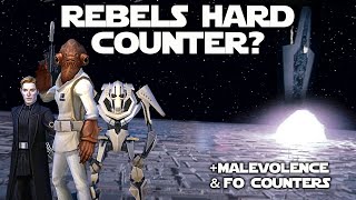 Rebels vs 7 Executor Counter  FO and Malevolence Counters  SWGOH [upl. by Anor]