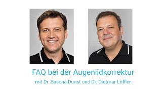 Augenlidstraffung – FAQ  skinmed  Plastische und Ästhetische Chirurgie und Dermatologie [upl. by Ennirok]