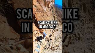 🤯 SCARIEST HIKE IN MOROCCO 🤯 📍Passage Berbere Taghia Morocco 🇲🇦 ➡️ briitabroad ⬅️ Morocco [upl. by Ellehcal316]