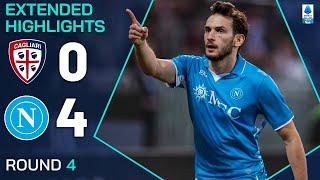 CAGLIARINAPOLI 04  EXTENDED HIGHLIGHTS  SERIE A 202425 [upl. by Cass]