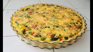 Quiche viande hache  Facile et rapide  A la Mauricienne [upl. by Enerehs37]