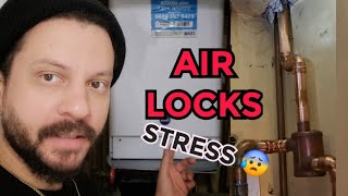 FIX Airlocks in Central Heating Installing Air Separator [upl. by Ahsenre]