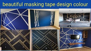 masking tape painting designsmasking tape painting ideas [upl. by Meesak]