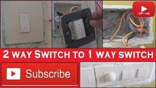 How To Wire a Two Way  One Lighting Point System Practical Demonstration [upl. by Arhas]