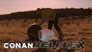 BarrelFlex Get Fit The quotBreaking Badquot Way  CONAN on TBS [upl. by Zemaj]