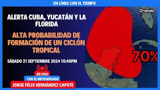 Alerta en cuba yucatan y florida ante posible formación de un ciclon tropical [upl. by Friedrick]