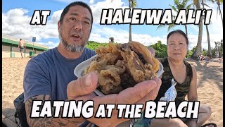 Paalaa Kai Market and Bakery Buying Food  Drive to Haleiwa Alii Beach and Eating at the Beach [upl. by Palumbo]