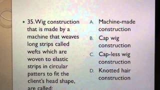 21 Cosmetology 60 Test questions for Braiding Wigs Hair ExtensionsAdditions [upl. by Fu]