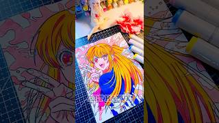 Drawing Ruby hoshino  Spill art shorts drawinganime oshinoko [upl. by Healey]