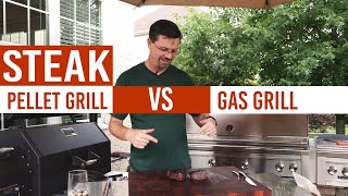 Pellet Grill vs Gas Grill  Steak Battle [upl. by Ayenet]