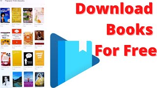 How to download free books from play books [upl. by Ri]