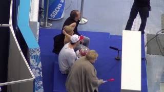 Sochi 2014 VolosozharTrankov in Kissampcry after FS 00677 [upl. by Prendergast]