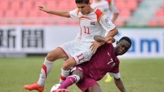 Qatar vs Syria AFC U16 Championship 2014 [upl. by Anaihr]