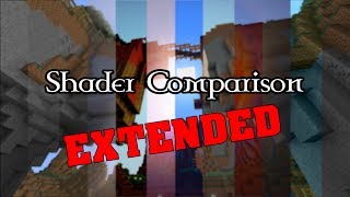 Extended Minecraft Shader Comparison [upl. by Inaffit]