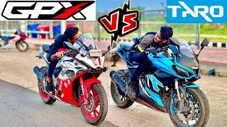 Taro GP1 v4 vs GPX DEMON 165RR  BIKE Lover Bachelor [upl. by Tarr130]