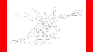 How To Draw Greninja From Pokemon  Step By Step Drawing [upl. by Hilbert43]